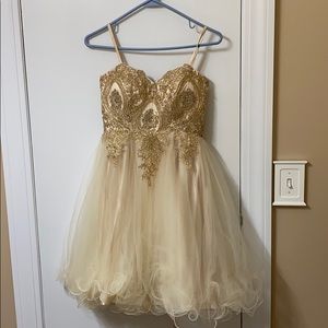 Gold dress